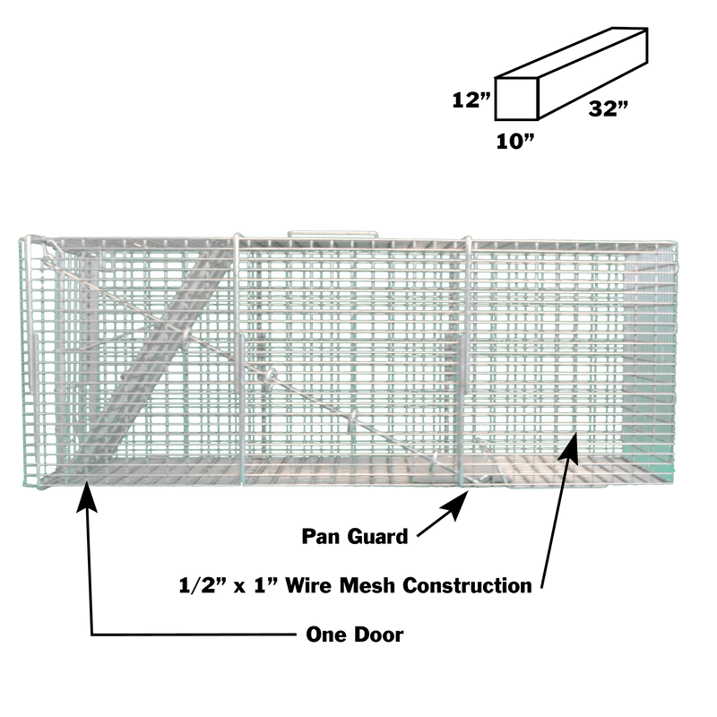 Tomahawk 108SS Live Cage Trap Info Graphic 