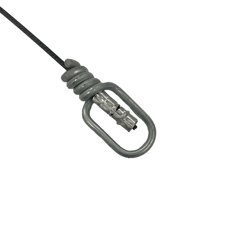 End swivel of a wolf snare by Lights Out Snaring 
