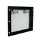 Black Metal Framed Raccoon One Way Door with clear plastic Door Flap 