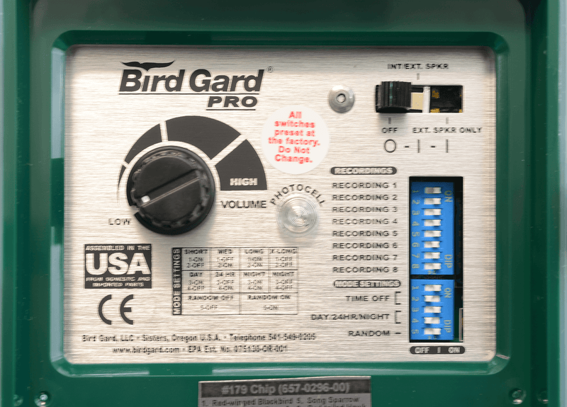 Bird Gard Pro Fromt Face Panel 