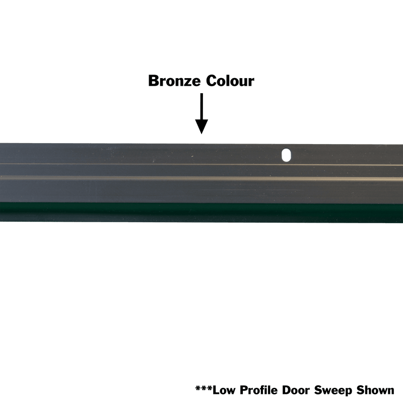 Xcluder Door Sweep - bronze colour 